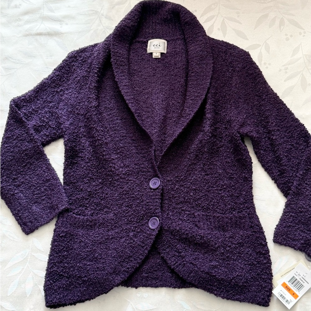 NWT eci New York Boucle Cardigan